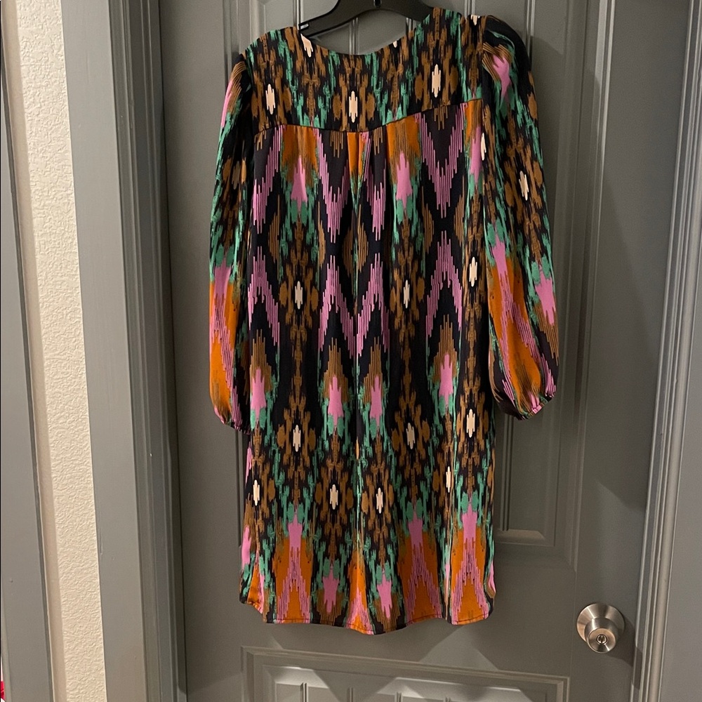 The Impeccable Pig Vibrant Patterned Long Sleeve Dress - Picture 7 of 7